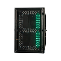 Timer Hitung Mundur Kendaraan LED 400mm Layar 2 Digit Casing PC Timer Hitung Mundur Kendaraan Lalu Lintas untuk Persimpangan Perkotaan