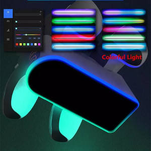 SYY lumière rapide 3A RGB Multi couleur chargeur <span class=keywords><strong>Station</strong></span> Stand Dock pour PS5 Slim Pro contrôleur accessoires de charge - Product Image 6