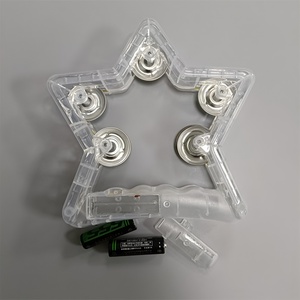 Panderetas Luminosas con Sonajeros Metálicos, Pandereta Musical con Luces LED Intermitentes, Accesorios para Bodas, Fiestas, Halloween, Navidad, Conciertos Musicales - Product Image 5