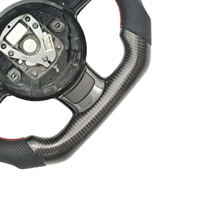 Volante de Fibra de Carbono Forjado y Cuero Genuino con Pantalla LED para Audi R8 <span class=keywords><strong>TT</strong></span> <span class=keywords><strong>Roadster</strong></span> RS TTS <span class=keywords><strong>MK2</strong></span> 8j 2008 a 2013 - Product Image 6