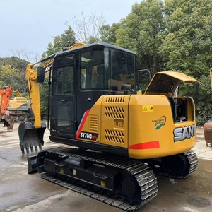 Excavadora de cadenas SANY SY75C usada de 7 toneladas con cucharón de 0.28m³ y motor japonés para construcción - Product Image 2