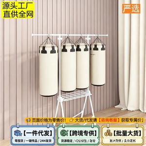 ราวตากผ้าแบบตั้งพื้น บาร์เดี่ยว ยืดหดได้ สีขาว พับเก็บได้ สำหรับใช้ในบ้าน - Product Image 5