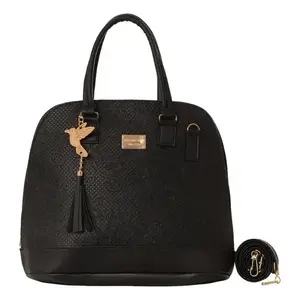 Sac à rabat noir pour femme Fana Ayla M3782, motif serpent vintage, cuir véritable, doublure en PU, décoration lettres, usage quotidien - Product Image 4