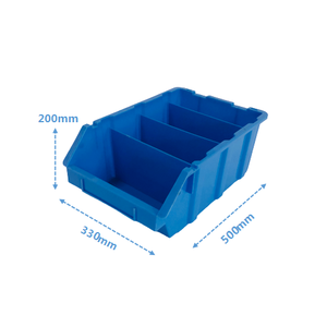 Haosen có thể tái chế HDPE hộp công cụ lưu trữ <span class=keywords><strong>Modular</strong></span> Thiết kế thùng nhựa với nhiều lắp ráp Stackable ngăn và ngăn - Product Image 2