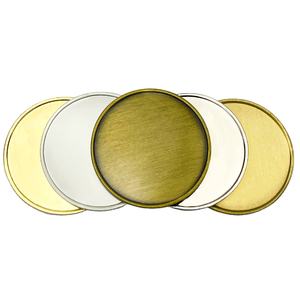 Fornecimento Direto de Fábrica Moeda Souvenir em Metal Personalizada com Logo em Liga de Zinco Dourada Prateada de 50MM 5CM - Product Image 5