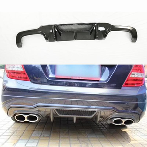 Déflecteur de pare-chocs arrière en fibre de carbone de style V pour Mercedes-Benz Classe C W204 <span class=keywords><strong>AMG</strong></span> <span class=keywords><strong>C63</strong></span> 2012-2014 - Product Image 1