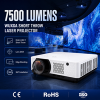 Projecteur laser à courte focale OEM ODM 7500 Lumens WUXGA pour une installation de projection immersive avec fusion des images