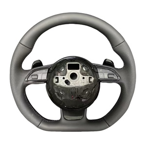 Volante de coche para Audi S3 8P S4 B8 S5 S6 S7 S8 <span class=keywords><strong>A3</strong></span> 8V <span class=keywords><strong>A3</strong></span> 8P A4 B8 A5 B8 A6 C7 A7 C7 A8 D4 Volante de cuero - Product Image 1