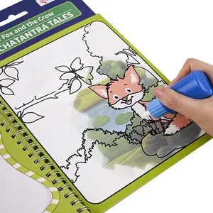 Hot Selling Leuke Magic Aquarel Boeken Magic Water Pen Boek Water Onthullen Kleurboek Voor Kinderen