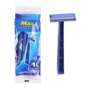 Nhà máy trực tiếp lưỡi thép không gỉ dùng một lần dao cạo <span class=keywords><strong>Twin</strong></span> <span class=keywords><strong>Blade</strong></span> cạo dao cạo màu xanh màu - Product Image 1