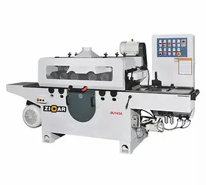 ZICAR MJ143A plank board timber multi blade rip saw machine price round log wood long gang multi rip saw machine woodworking