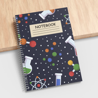 Cuaderno Espiral A5 para Laboratorio Escolar, Papel Grueso de 100 GSM, Cubierta Impresa con Logotipo y Color Personalizados, Diario de Experimentos para Estudiantes de Alta Calidad