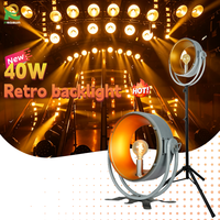 Redsun Retro Light 40W, anneau doré et RGB pour la décoration de scène, événement DJ, nouvelle lumière rétro, projecteurs