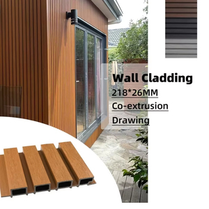 WPC Bảng điều chỉnh ngoài trời WPC hàng rào Bảng điều chỉnh ngoài trời ngoài trời tấm ốp - Product Image 1