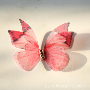 Groothandel Diy Handgemaakte Gaasstof 3d Vlinder Haaraccessoires Charme Ketting En Hoofdband Fabriekslevering - Product Image 4