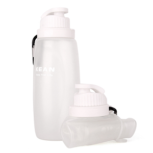 Vente flash : Bouteilles d'eau en silicone pliables et écologiques personnalisées avec logo sur mesure - Product Image 6