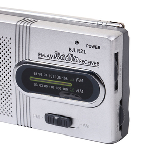 Haut-parleur intégré de radio AM/FM de poche portable et prise d'écouteurs standard, lecteur de musique universel mondial avec antenne télescopique - Product Image 2