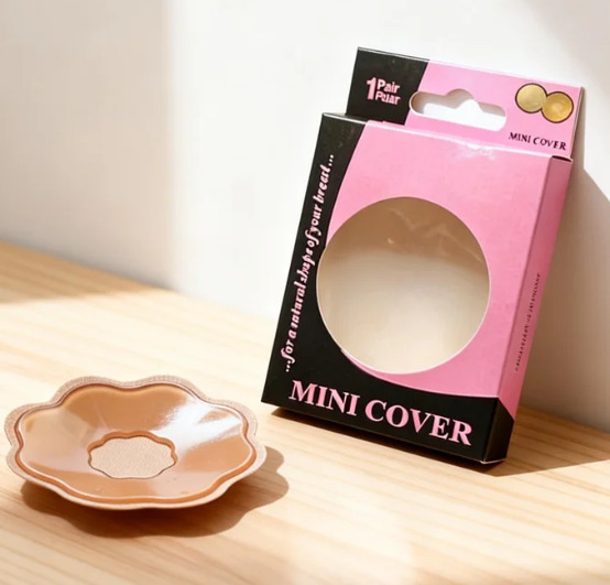 colorful Nylon fabric nipple cover, skin tone,