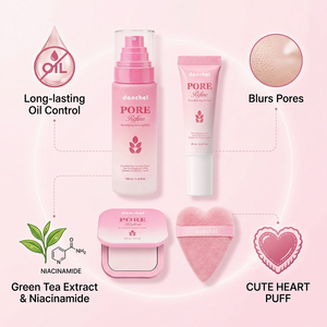 Spray Fixateur de Maquillage Hydratant de Luxe à Marque Blanche, <span class=keywords><strong>Poudre</strong></span> Fixatrice Matifiante Contrôle du Sébum, Meilleur Préparateur de Teint Effet Zéro Pores - Product Image 3