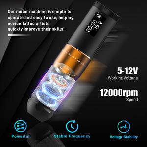 Nueva fabricación original precios al por mayor pistola <span class=keywords><strong>de</strong></span> <span class=keywords><strong>tatuaje</strong></span> rotativa profesional pluma Kits completos - Product Image 5