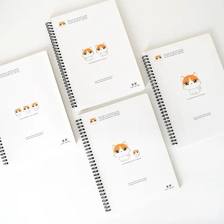 Großhandel B5 Übung Notizbuch Tagebuch Planer Spiral Notebook Druck für Schul büro