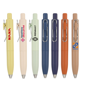 Morandi anpassbare Gel schreiber Hochwertige 0,5mm Kunststoff bürste Großhandel Business Pink Blau Rot & Weiß Benutzer definiertes druckbares Logo - Product Image 2