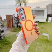 NOUVEAU Étui de téléphone en métal avec protection d'objectif pour Samsung Galaxy A56 A36 A26 A16 A06 A55 A54 A53 A35 A34 5G 4G, compatible charge sans fil, coque à changement de couleur