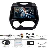 Radio Android Auto 2DIN, Marco de Fascia para Estéreo de Coche, Reproductor de DVD para Renault Captur CLIO Samsung QM3 con Aire Acondicionado Manual 2011-2016