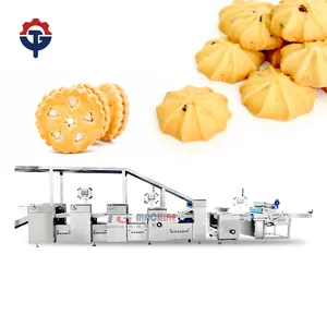 Fully Automatic Easy Operation Biscuit Making Plant Cookie Production Line for Food Manufacturing
