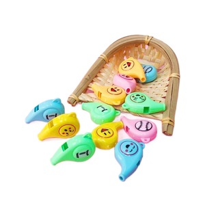 Silbatos de plástico para niños, 6 uds., diseño de dibujos animados, accesorios para fiestas, juguetes, instrumentos musicales - Product Image 5