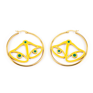 ต่างหูห่วงคริสต์มาส สแตนเลส ดีไซน์ถุงเท้าการ์ตูน เครื่องประดับสำหรับงานปาร์ตี้ ต่างหูแฟชั่นสำหรับผู้หญิง - Product Image 5