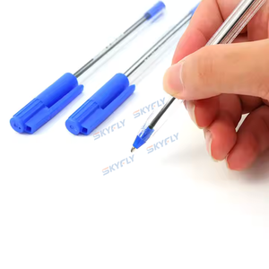 Stylo bille promotionnel simple et lisse pour fournitures scolaires, prix abordable, stylo bille 505 en plastique avec impression de logo - Product Image 4