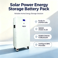 Système de stockage d'énergie REIF0 16 kWh 51,2 V 314 Ah, cellules LiFePO4 de qualité A, plus de 6000 cycles, OEM et ODM disponibles, batteries solaires LiFePO4