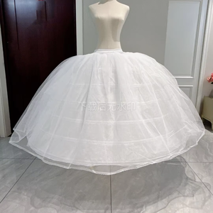 Sottoveste da donna per abiti da sposa 7 acciaio 2 anelli di filato regolabili sette ossa Super soffice sottane da principessa - Product Image 6