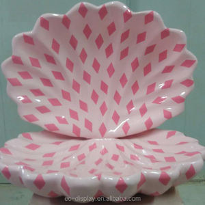 Esculturas de Conchas Marinas para Decoración de Fiestas, Exhibición en Escaparates, Adornos de Fibra de Vidrio con Forma de Almeja, Manualidades Decorativas - Product Image 5