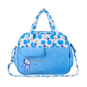 Bolsa de pañales de felpa de gran capacidad, bolso cruzado de viaje para bebés, bolso de hombro multifuncional para bebés de 0 a 24 meses, unisex, con diseño de animales - Product Image 1