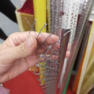 Perles d'angle en métal perforé <span class=keywords><strong>vinyle</strong></span> perle d'angle en acier élargi pour plâtre de mur de Construction - Product Image 2