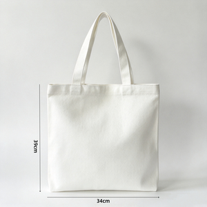 Custom Style Canvas <b>Tote</b> <b>Bag</b> with Shoulder Strap & Custom <b>Zipper</b> Multi-Use for Daily Shopping & Travel OEM/ODM Available - Product Image 3