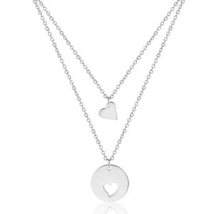 Set di gioielli personalizzati per mamma e Me collana con ciondolo a forma di <span class=keywords><strong>cuore</strong></span> piccolo Set di collana madre figlia con ciondolo a due o tre femmine - Product Image 2