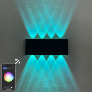 6W 8W TUYAAPPコントロールスマートLEDウォールライトモダンブラックホワイトシェルAPP照明ウォールランプ工場価格の部屋の照明 - Product Image 4