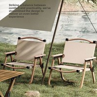 Chaise pliante d'extérieur à dossier haut Kermit, portable, pour le camping et la pêche, ultra-légère, en alliage d'aluminium et d'acier