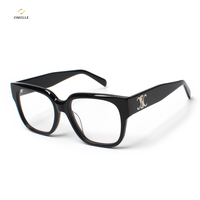 Monturas de Gafas Ópticas de Acetato - Diseño Ligero y Elegante para Uso Diario y Lectura, Estilo Retro Duradero