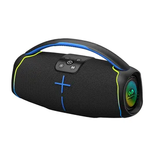 Haut-parleurs extérieurs sans fil système audio son musique professionnelle haut-parleur intelligent BT5.3 haut-parleur sans fil avec TF USB FM AUX