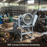 Tamis rotatif DZJX de haute qualité pour le tamisage des sciurets et des particules de biomasse, machine de criblage à tambour rotatif pour le biochar et le compost