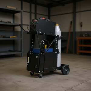 Carrello per saldatura in acciaio nero 91 x 47 x 96 cm mobile per carrelli a mano - Product Image 2