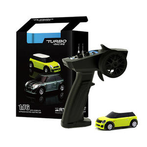 Coche de carreras teledirigido de 2,4 GHZ, Mini vehículo de carreras eléctrico proporcional completo, RTR, 1:76, 2,4G