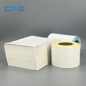 Papier thermique pour étiquettes de distribution et d'adressage alimentaire, imperméable et résistant à l'huile, 3x5 pouces (100x150mm), 125 g/m², qualité supérieure - Product Image 1