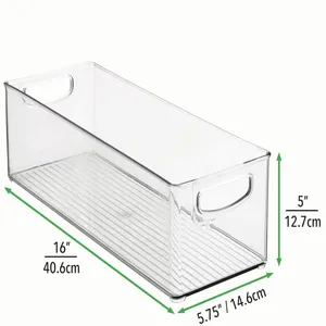 水晶透明冰箱储物盒厨房浴室家用厨房组织者透明冰箱