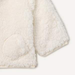 Veste en sherpa à capuche pour bébé garçon avec fermeture éclair sur le devant et poches - Product Image 5