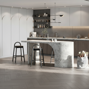 Gabinetes de Cocina de Diseño Moderno Angel Grace, Madera Sólida con Puerta Estilo Shaker de MDF, Muebles Modulares Resistentes al Agua y Ecológicos - Product Image 1